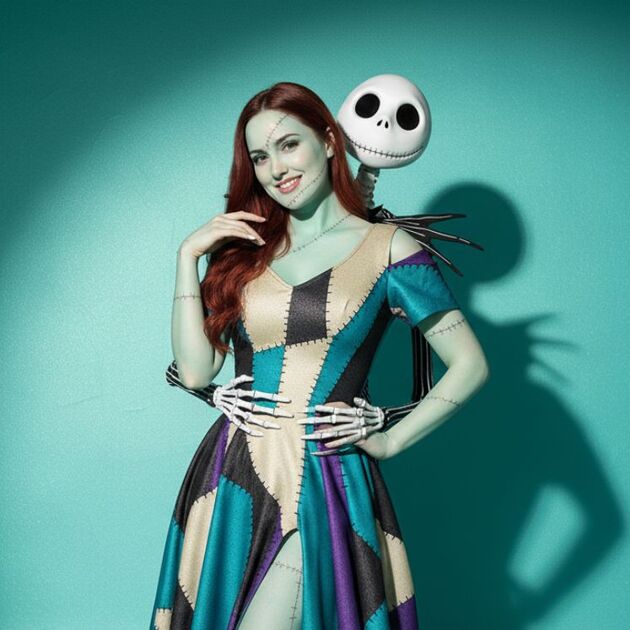 Resultado de foto de Sally de “El extraño mundo de Jack” con inteligencia artificial (Gemini)