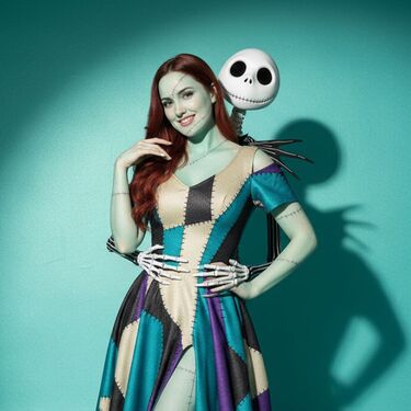 Resultado de foto de Sally de “El extraño mundo de Jack” con inteligencia artificial (Gemini)