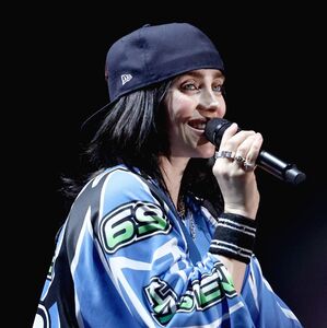 Un fan jaló violentamente a Billie Eilish durante su show en Miami (Getty Images)