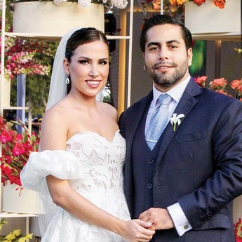 Verónica Martin del Campo y Jorge Morris
