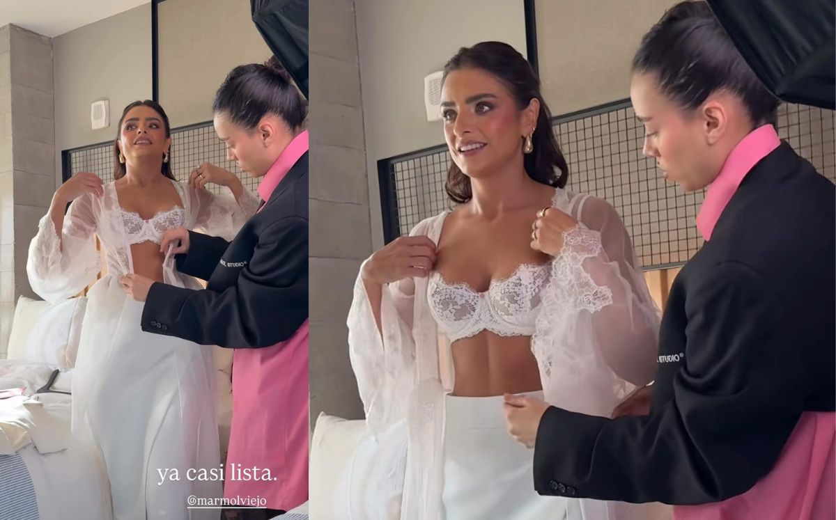 Aislinn Derbez previo al Victoria’s Secret Fashion Show (Instagram)
