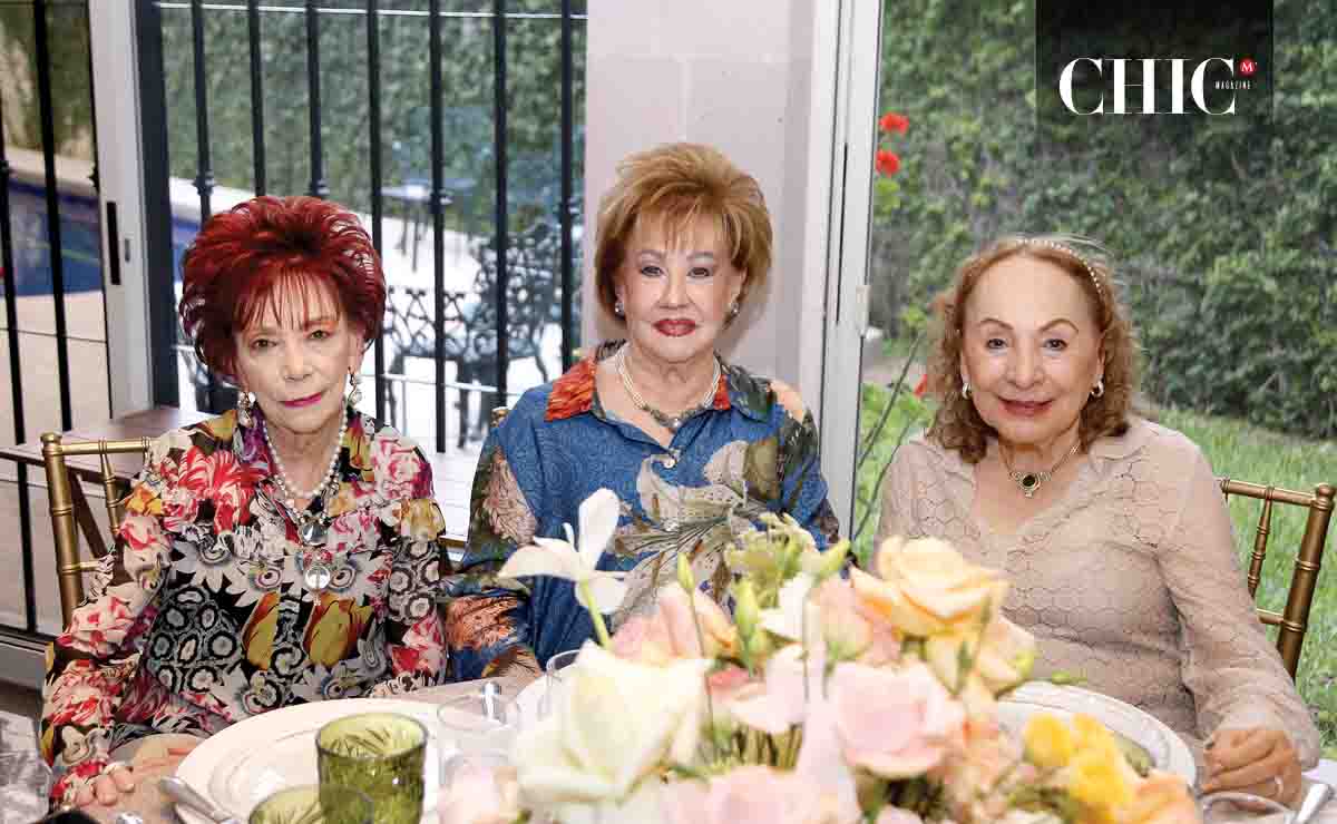 Lupina Vara de Mejía, Graciela Flores de Tancredi y Aurora Cantú de Cagnasso / Fotos: Roberto Alvarado