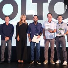 Organizadores del torneo junto a golfistas ganadores. Fotos:  Roberto Alvarado