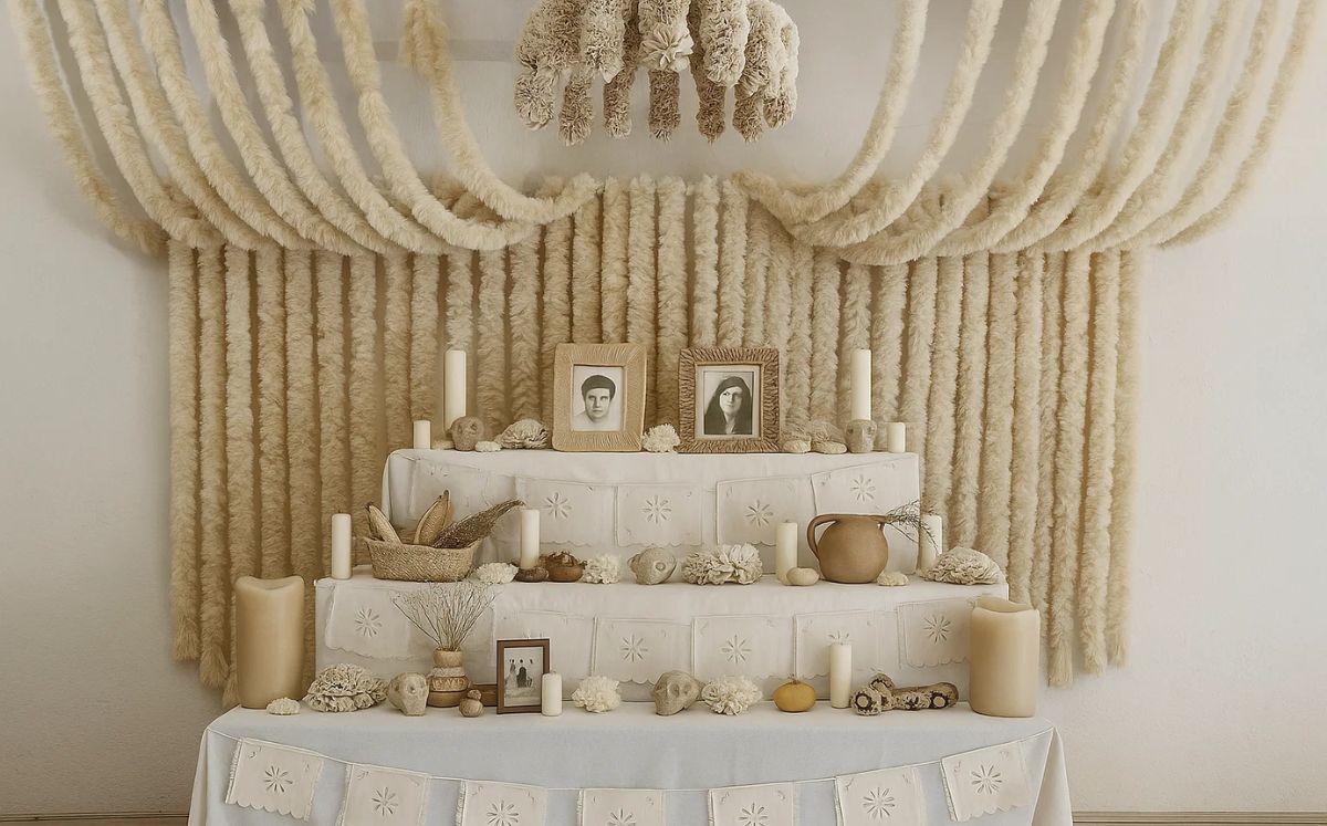 Ofrendas minimalistas: Significado e importancia de los colores (Foto: Sora/Pinterest)