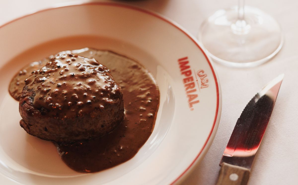 Filete mignon a la pimienta de Casa Imperial