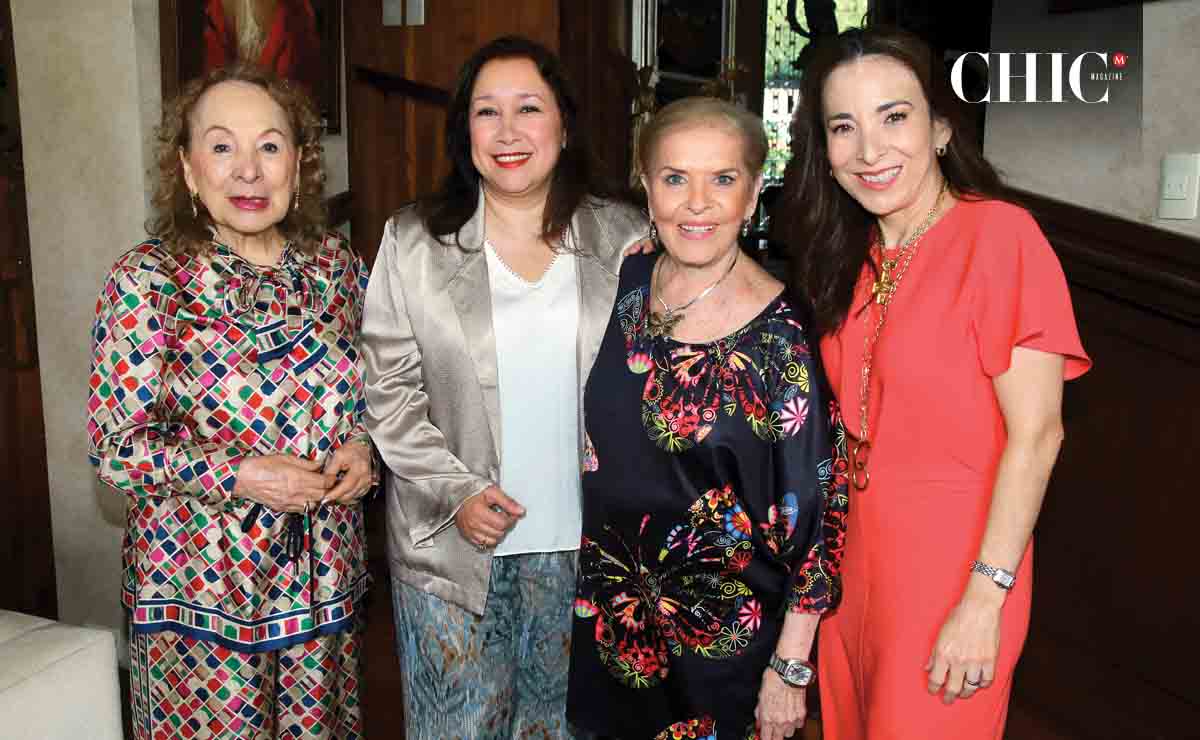 Aurora Cantú de Cagnasso, Lucy Taha de Fernández, Rosy Cabrera y Verónica Lozano de Elizondo / Fotos: Omar Valdez