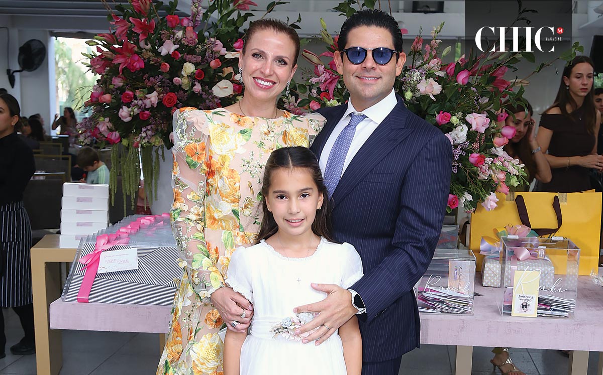 Daniela De la Garza de Gorena, Adrián Gorena y Raquel Susarrey