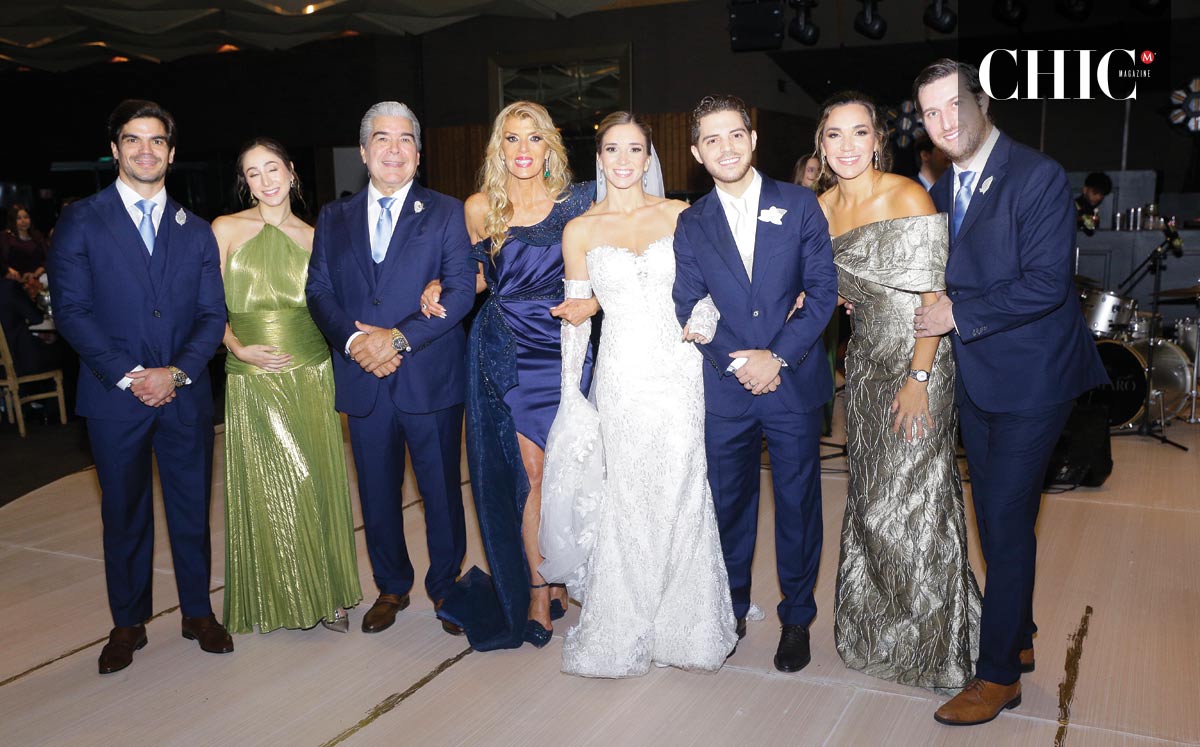 Rodolfo Treviño, Alejandra Llovera, Rodolfo Treviño, Yvonne Hayek de Treviño, Roby Treviño, Andrés Llovera, Yvonne Treviño y Alejandro Tortoriella