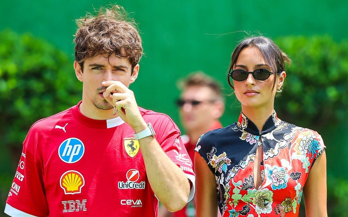 Alexandra Saint Mleux, novia de Charles Leclerc, en el GP de México 2025 (Foto: Getty)