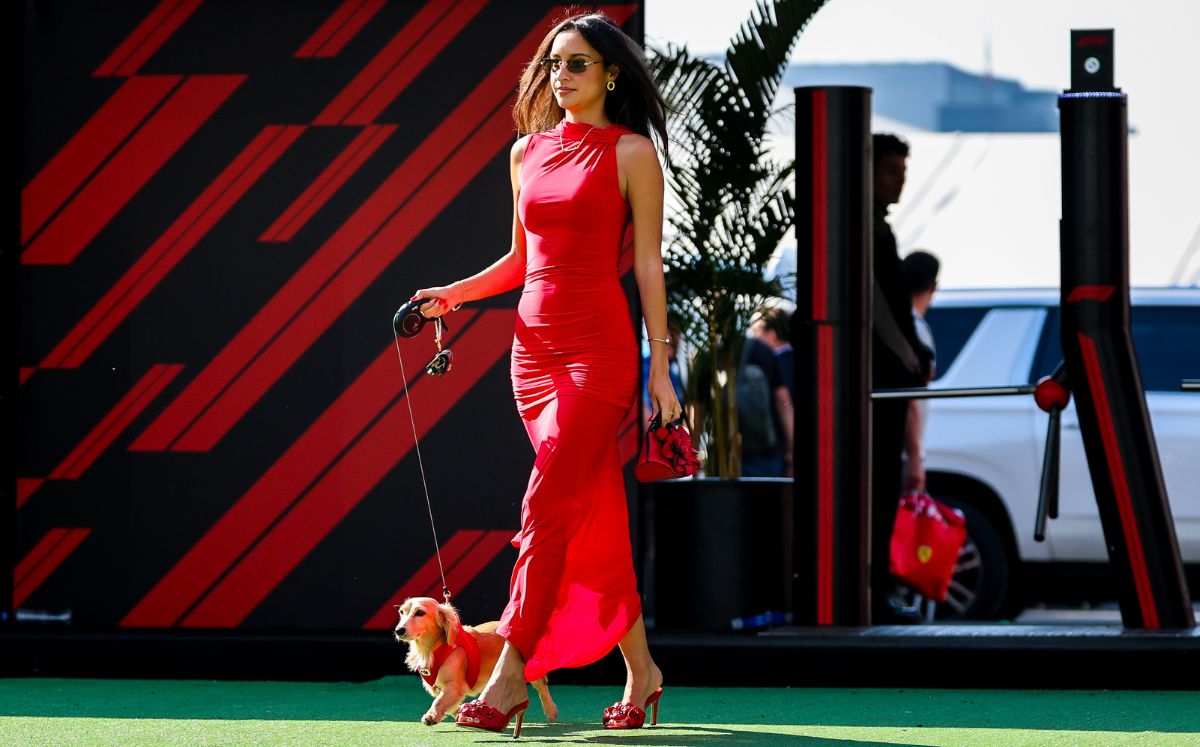 Así llegó Alexandra Saint Mleux al paddock (Foto: Getty)