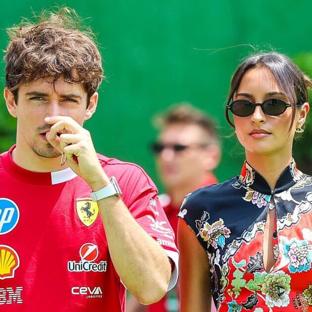 Alexandra Saint Mleux, novia de Charles Leclerc, en el GP de México 2025 (Foto: Getty)