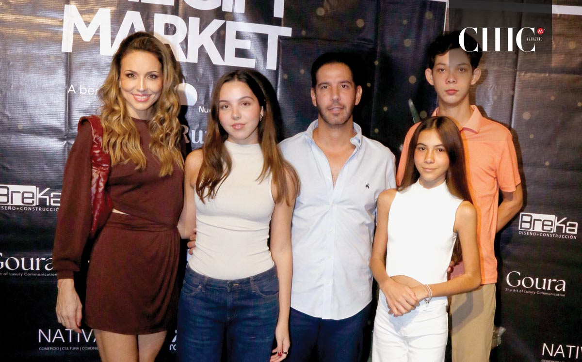 Adriana Franco de Saide, Ivanna Saide, Raúl Saide, Aliah Saide y Raúl Saide