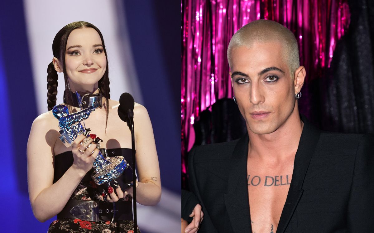 Dove Cameron y Damiano David  el día que se conocieron (Getty Images)