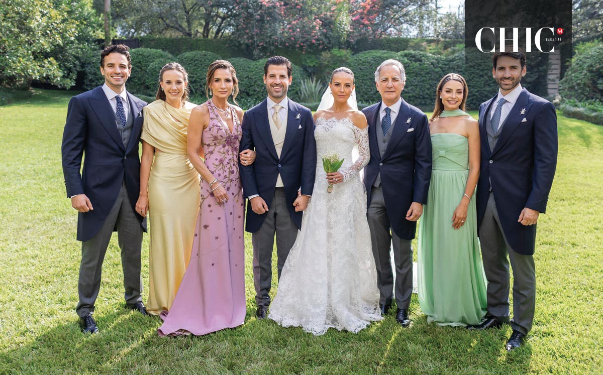 Familia del novio. Santiago Argüelles, Fer Barrera, Patricia Montemayor De Argüelles, Alejandro Argüelles, Alexa Garza, Sergio Argüelles, Marce Garza