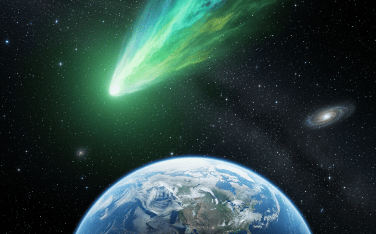 Así es como podrás ver en vivo al cometa 3I/ATLAS desde México (Foto: Gemini IA)