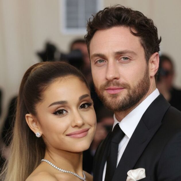 Las redes enloquecen con un posible romance entre Ariana Grande y Aaron Taylor-Johnson (IA)