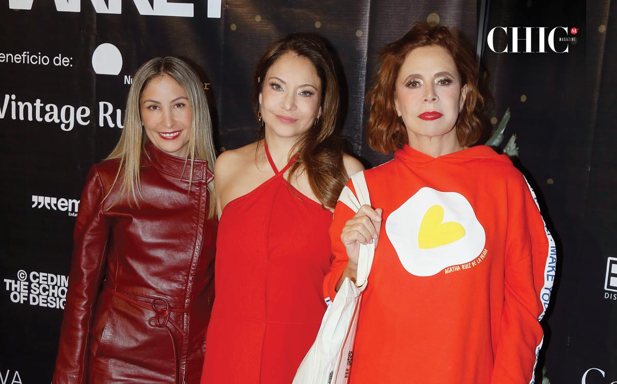 Vanessa Villarreal, Leslie Novak y Ágatha Ruiz De la Prada. Fotos: Claudio Guajardo