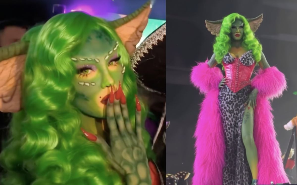 Belinda brilló en su tradicional Beliween 2025 al transformarse en Greta, de Gremlins (Instagram)