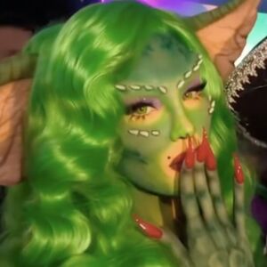 Belinda brilló en su tradicional Beliween 2025 al transformarse en Greta, de Gremlins (Instagram)