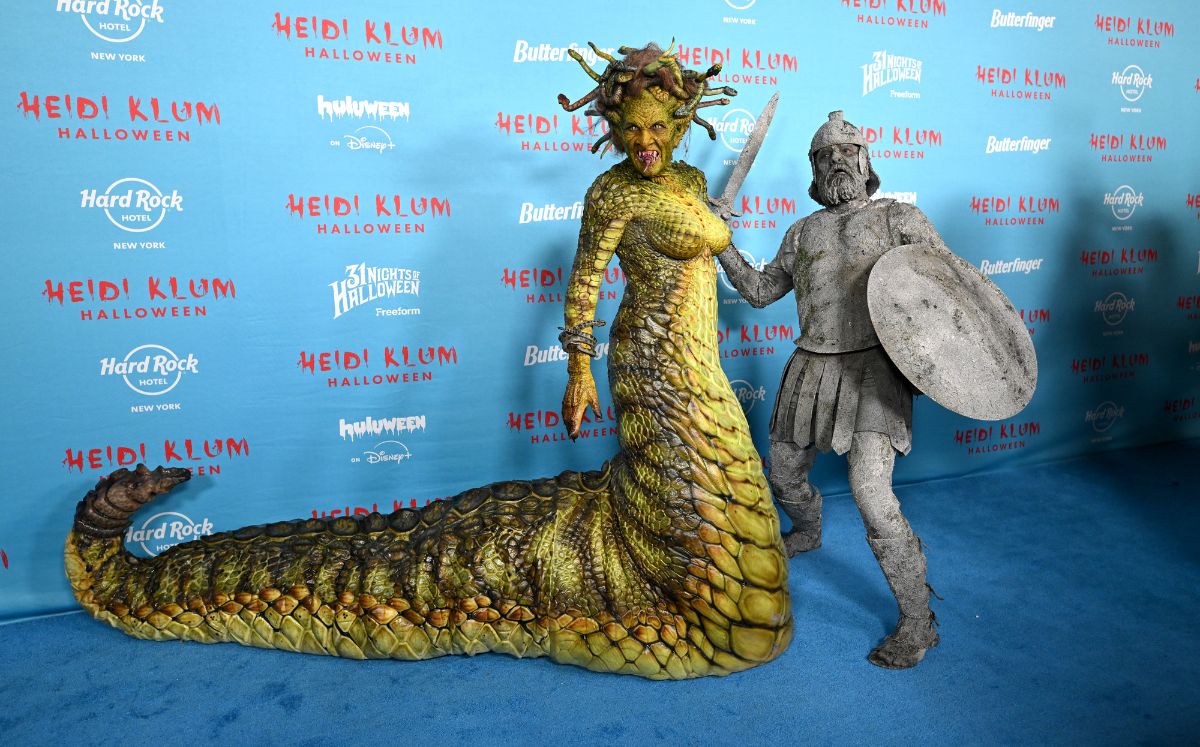 Heidi Klum disfrazada de Medusa en su Halloween 2025 (Getty Images)