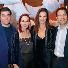 Arturo Moyeda, Mónica García de Moyeda, Rosa María Oliver de Blanco y Agustín Blanco