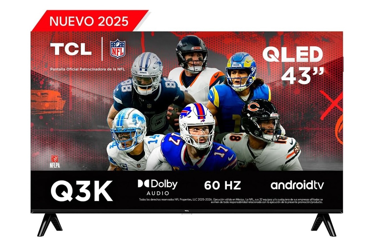 Así se ve la TCL Smart TV de 43 pulgadas (Foto: Amazon)