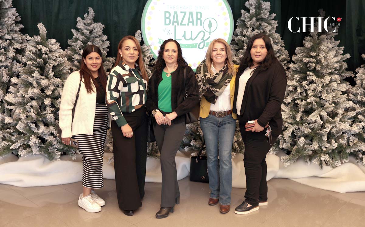 Gabriela García, Nora Alvidrez, Cristina Díaz, Claudia Ramírez y Carolina Corral
