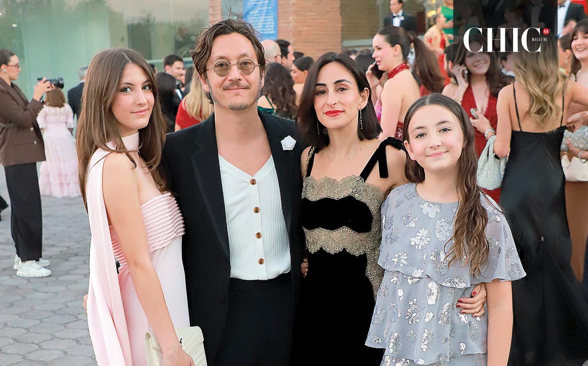 Paulina Garza, Isaac Garza, Paulina Cruz y Francesca Garza