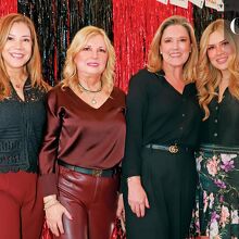 Tere Rojas de Villarreal, Paty Rodríguez de Coronado, Alejandra Casso y Ale Maltos. Fotos: Roberto Alvarado