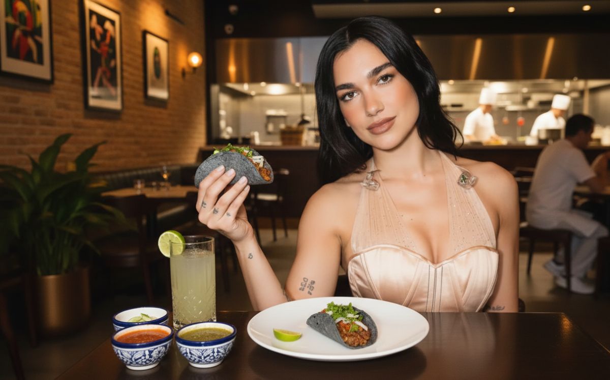 Dua Lipa inaugura la taquería “La Dua” en CDMX (IA)