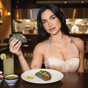 Dua Lipa inaugura la taquería “La Dua” en CDMX (IA)