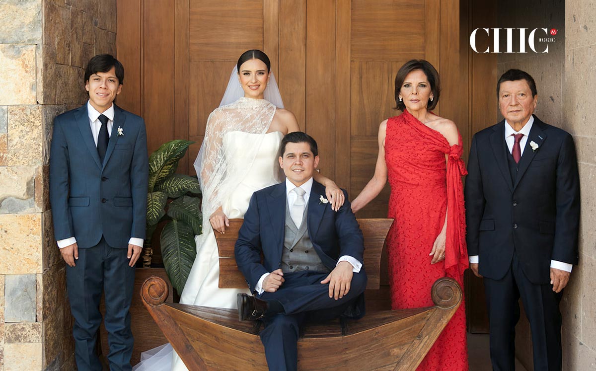 Familia del novio. Eduardo, Natalia, Pepe, Marcela y José