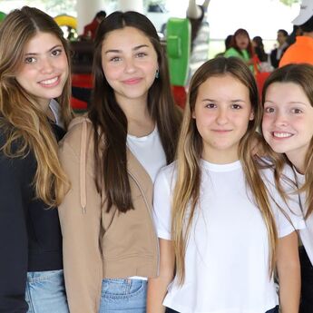 Mariajosé Martínez, Anabela Guerra, Camila Rivero y Daniela Alonso. Fotos: Daniel Saldívar