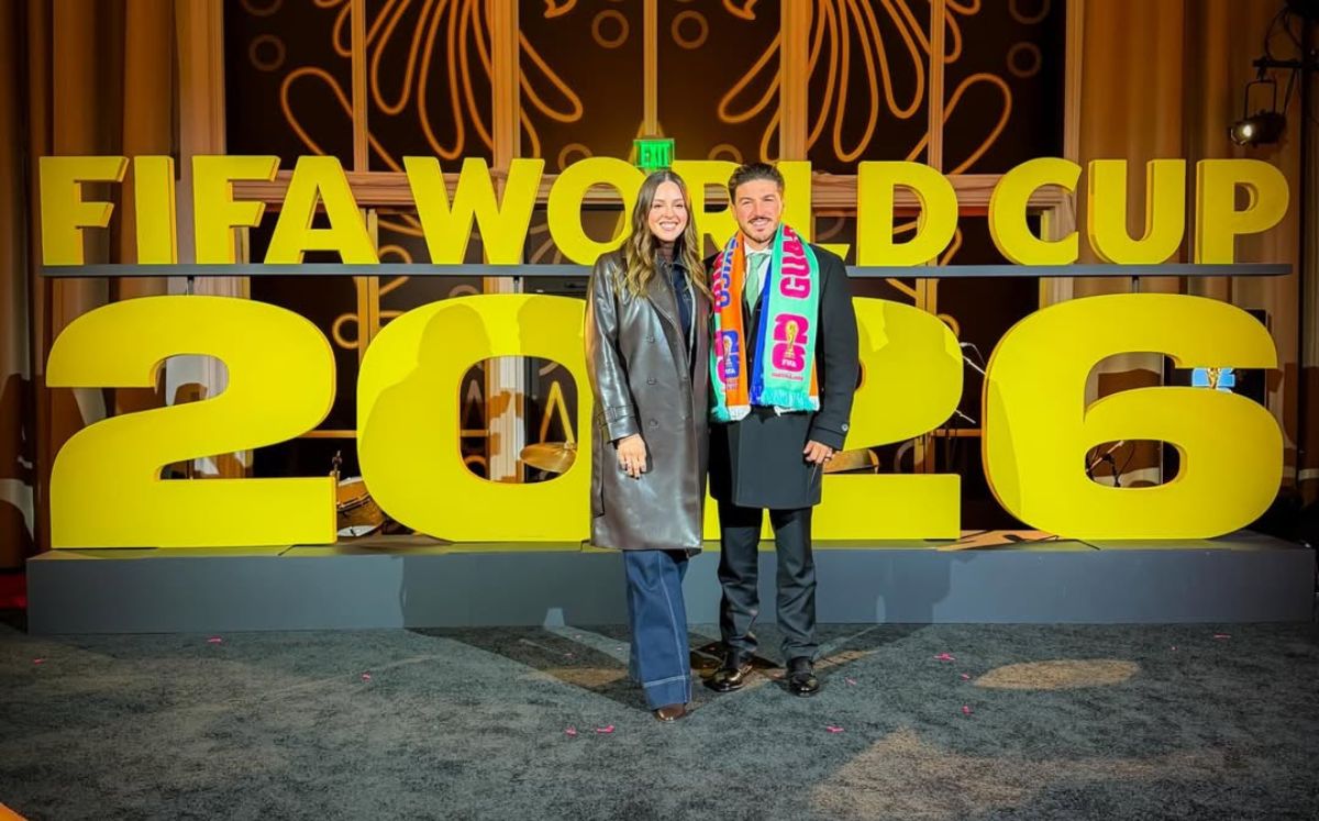 Mariana Rodríguez en el sorteo del Mundial 2026 (Instagram)