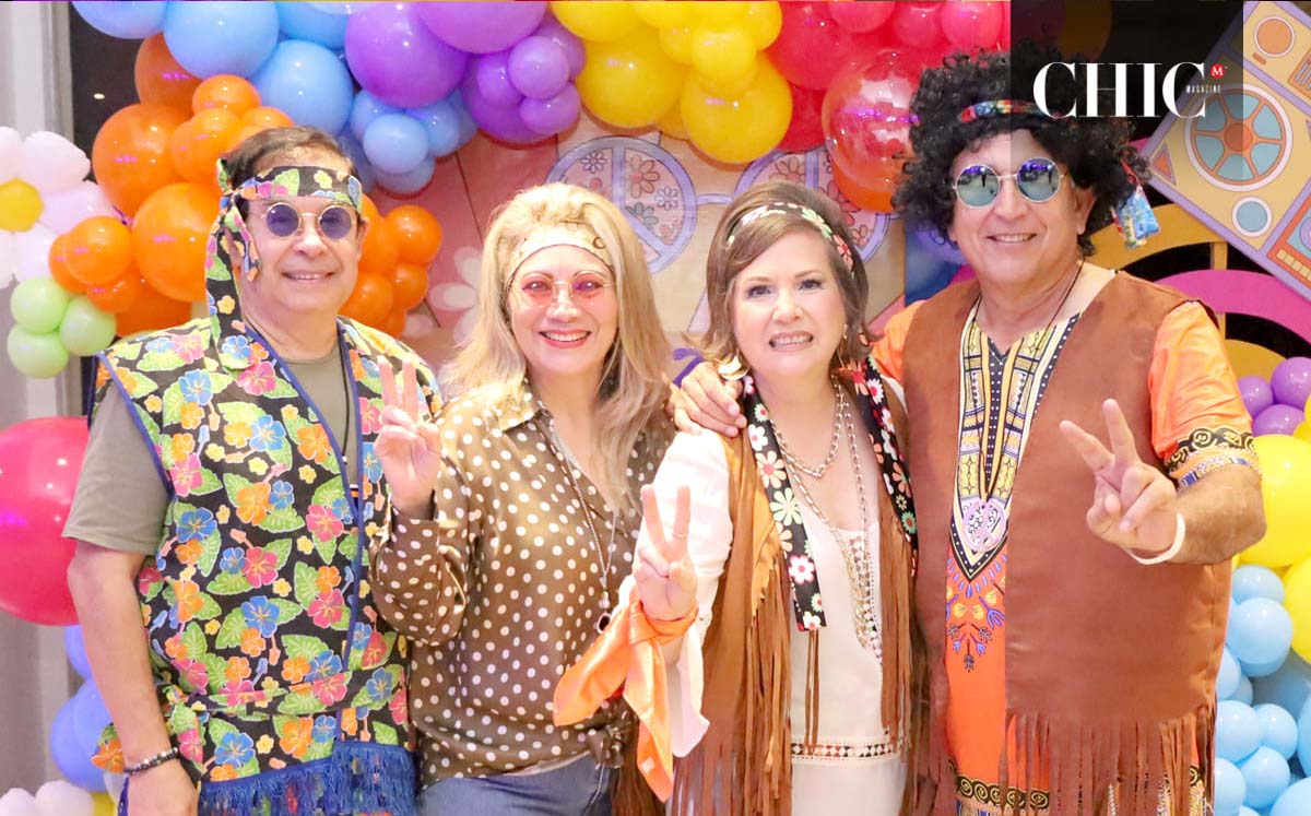 Sergio Rábago, Mónica de Rábago, Marcela de Gómez y Jesús Gómez