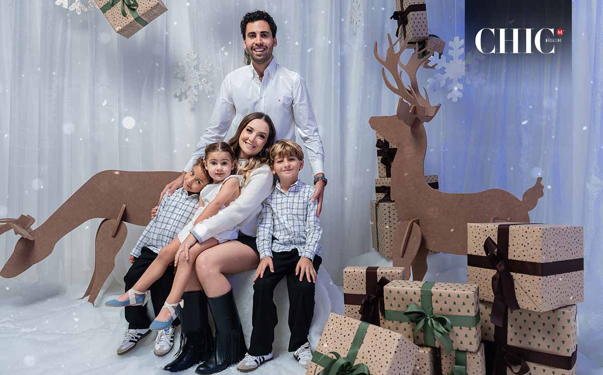 Bruno, Alonso y Rose Marie junto a sus papás Charles Mtanous y Rose Marie Layón. (Fotos: @holasoydavo)