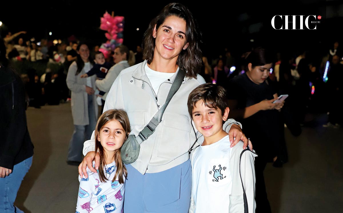 Camila Treviño, Andrea Sáenz y Sebastián Treviño