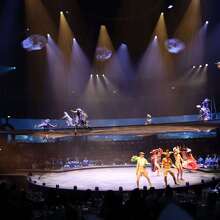 El teatro de LUDŌ ofrece una visibilidad envolvente de 360 grados para una experiencia totalmente inmersiva.(Cortesía)