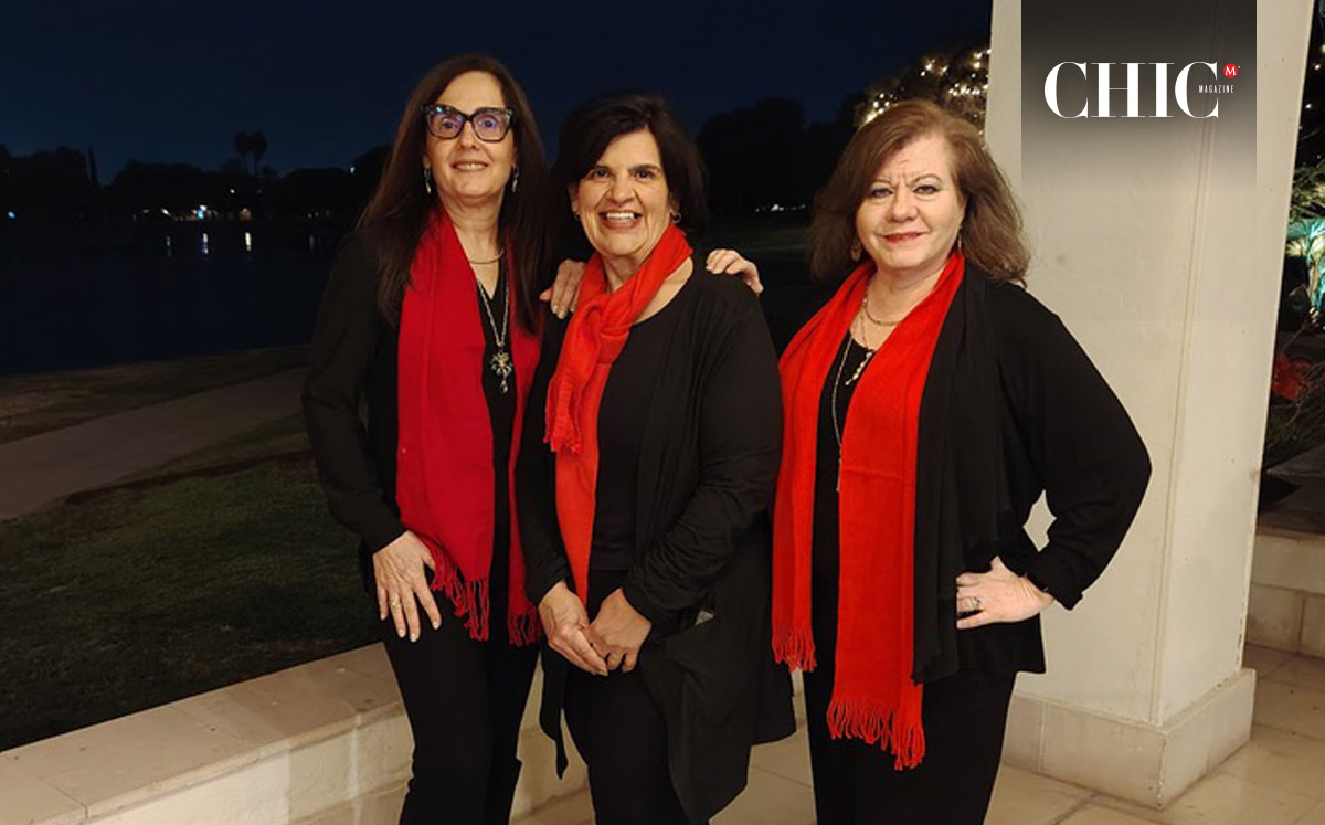 Marcela, Ana Carmen y Rosa Martha