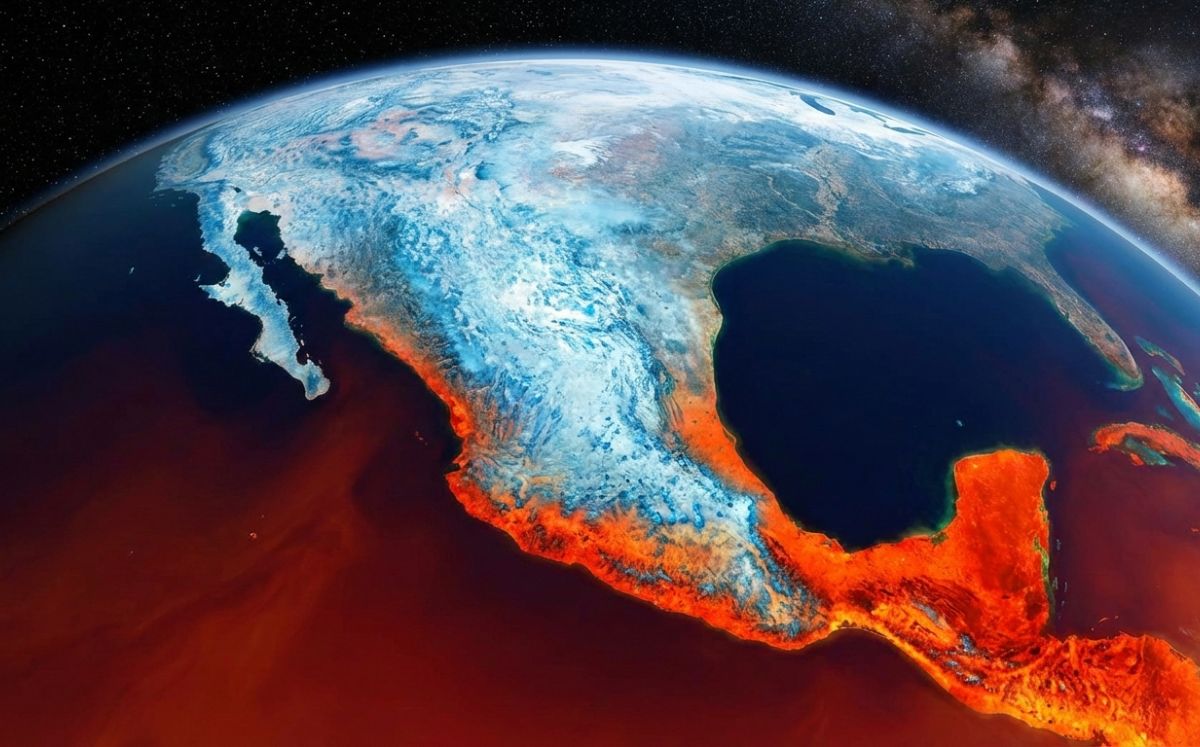 ¡De -10°C al calor de 40°C en cuestión de horas! Estas serán las temperaturas en México por el Frente Frío 22 (Foto: Gemini IA)