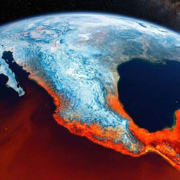 ¡De -10°C al calor de 40°C en cuestión de horas! Estas serán las temperaturas en México por el Frente Frío 22 (Foto: Gemini IA)