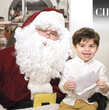 Mon Maron junto a Santa Claus