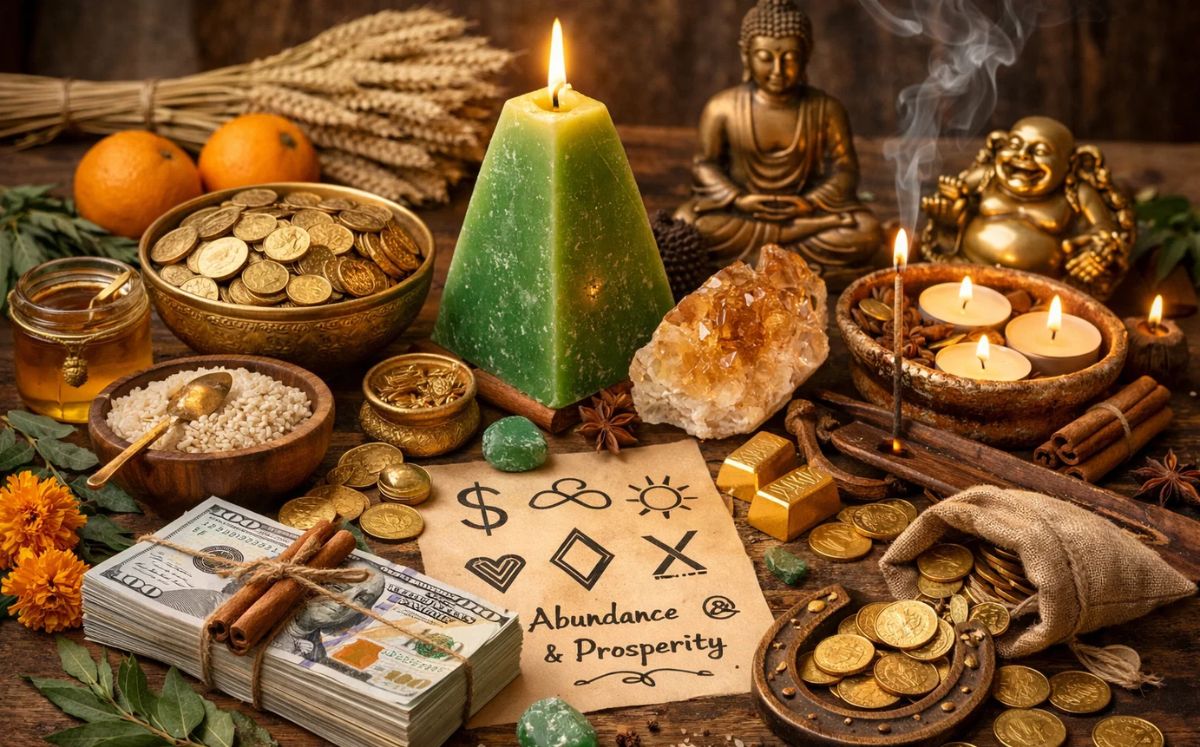 Rituales para atraer dinero y abundancia en Año Nuevo (Foto: IA)