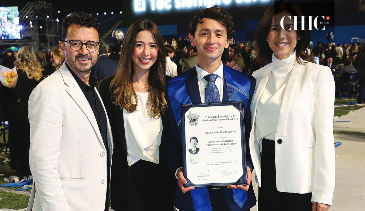 Javier Durán, Sofía Durán, Juan Camilo Durán y Liliana Torres / Foto: Daniel Saldívar