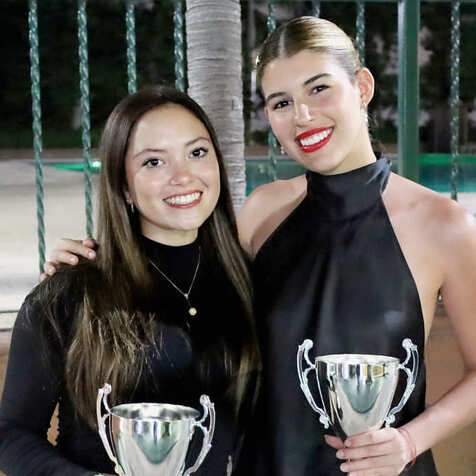 Laura Salas y Marialex Elizondo