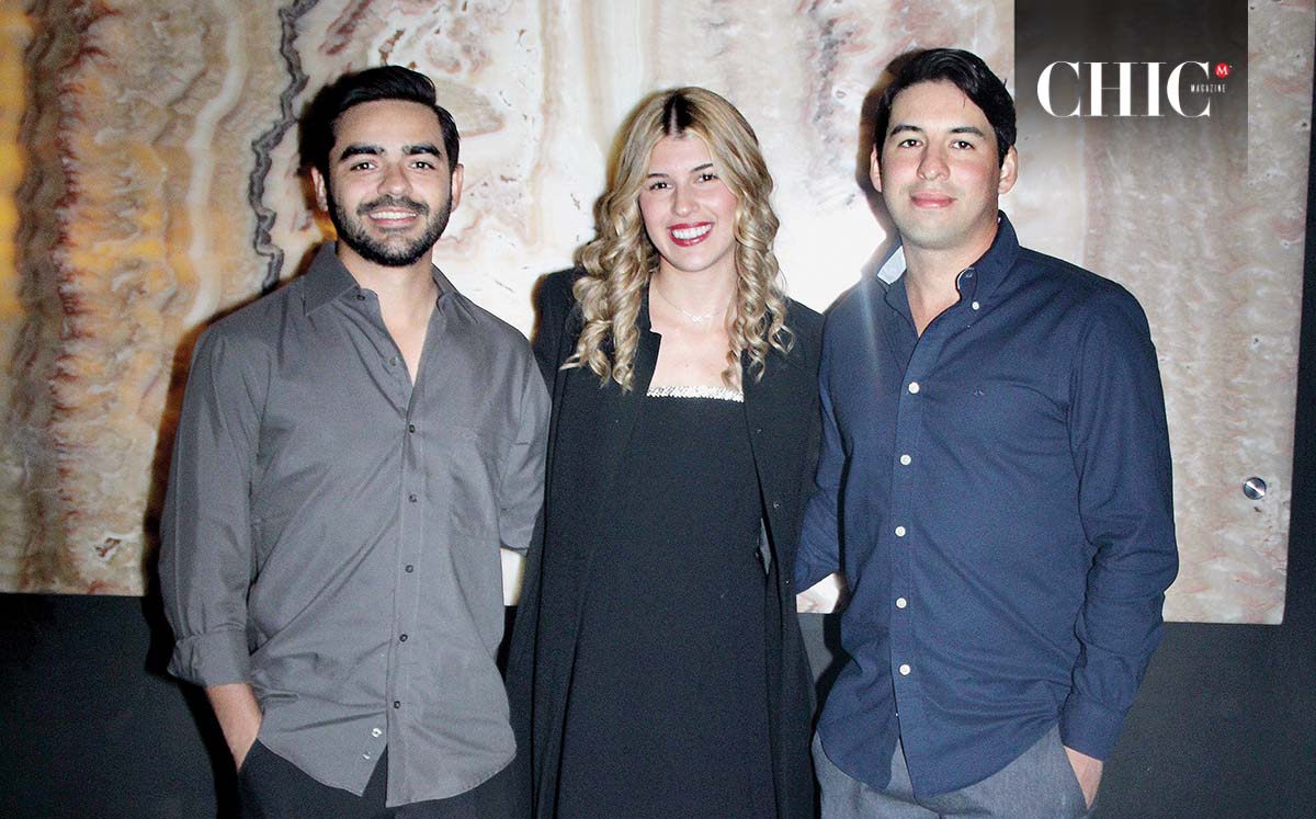 Marco Carrillo, Marialex Elizondo y Jorge Elizondo