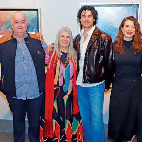 Elías Marcos, Ricardo Marcos, María Fernández, Ricardo Marcos, Cynthia Marcos y Selene Castilla / Foto: Daniel Saldívar