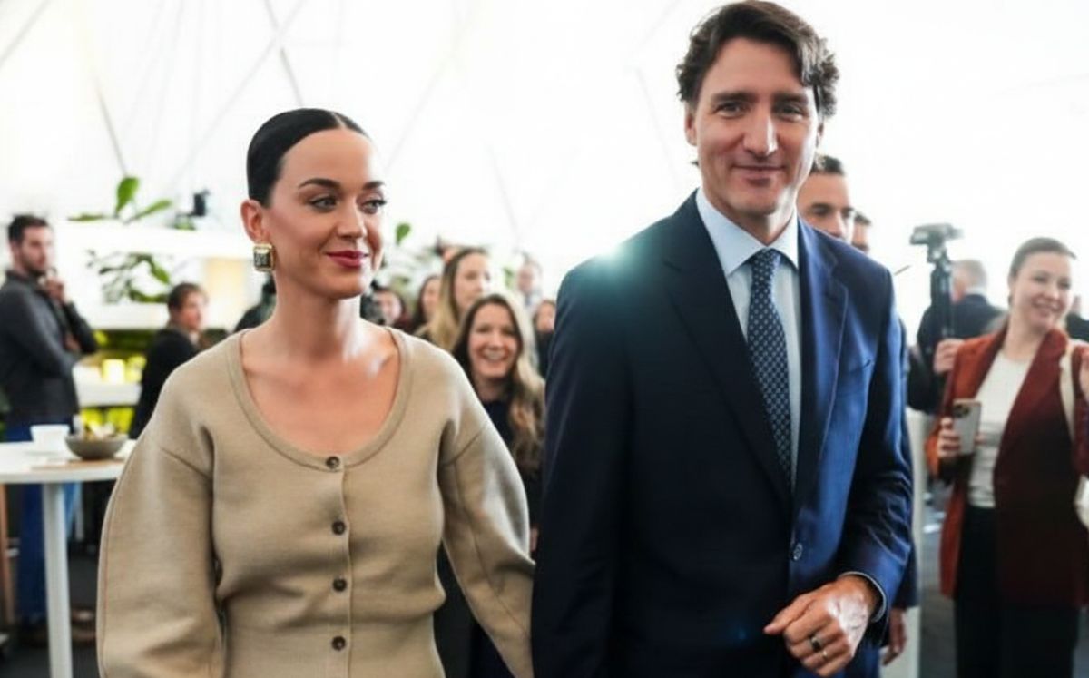 Katy Perry acompaña a Justin Trudeau al Foro de Davos (X)