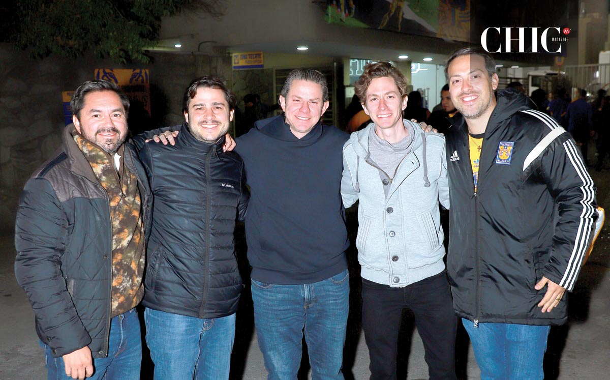 David Sada, Beto Cantú, Mauricio Muñoz, Diego Muñoz y Ricardo Garate