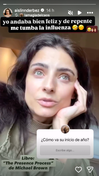 Aislinn Derbez tiene influenza (Instagram)